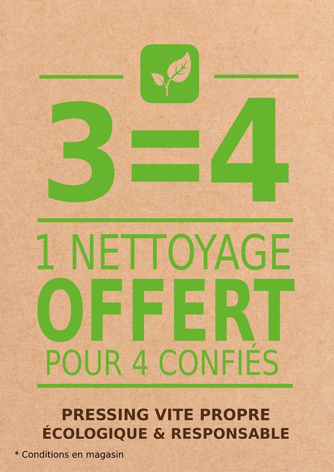 offre 3=4 pressing écologique vite propre